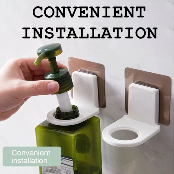 Wall Mounted Shampoo Bottle Holder
