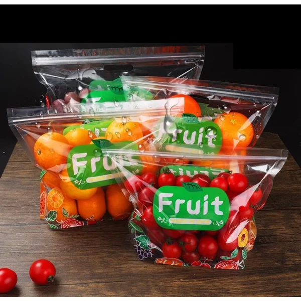Fruit Ziplock Standing Pouch Bag 100pc
