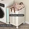 DR.STORAGE Foldable Laundry Basket