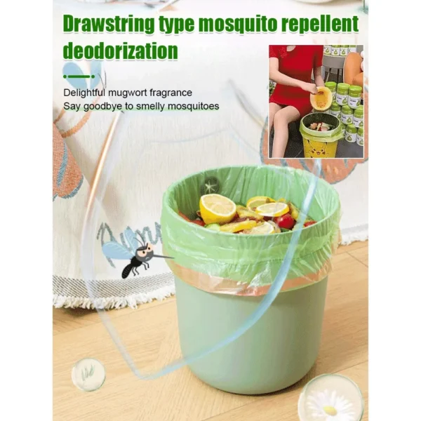 300pcs Mosquito Repellent Drawstring Garbage Bag