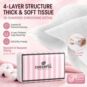Botare 4 Ply Facial Tissue 20 Packs