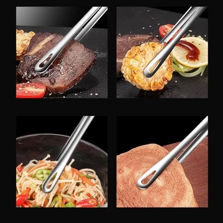 28cm Stainless Steel Grill Tongs