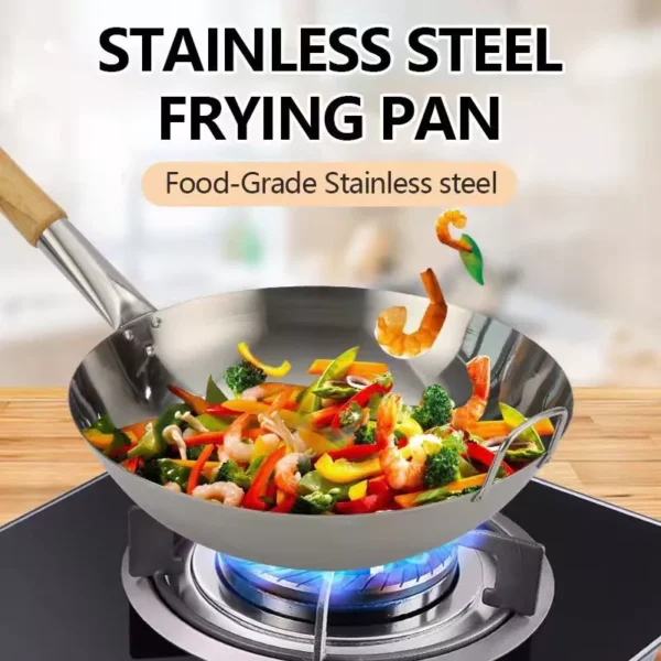 Stainless Steel Frying Pan 30cm