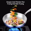 316 Stainless Steel Frying Pan