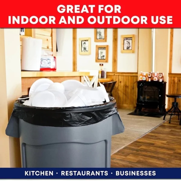 100pcs Heavy Duty Trash Bags 120x140cm
