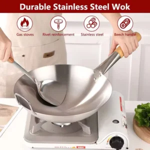 Stainless Steel Frying Pan 30cm