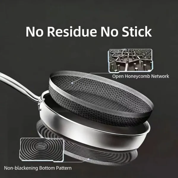 316 Honeycomb Frying Pan