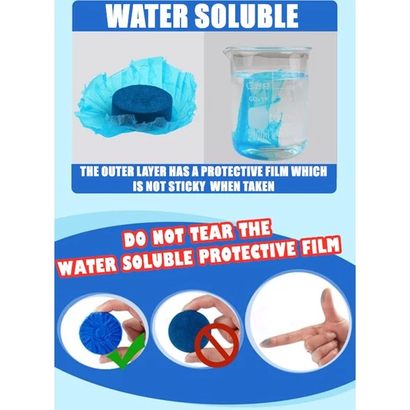 Auto Toilet Bowl Cleaner Blue Bubble