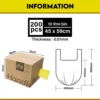Innohut 200pcs Leakproof Singlet Trash Bag