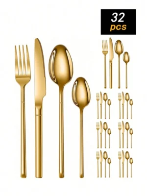 32 Piece Stainless Steel Cutlery Set