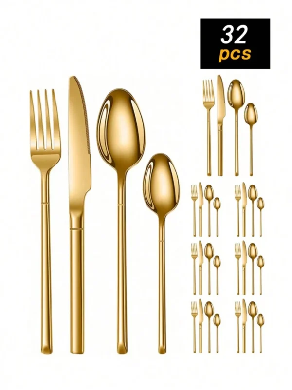 32 Piece Stainless Steel Cutlery Set